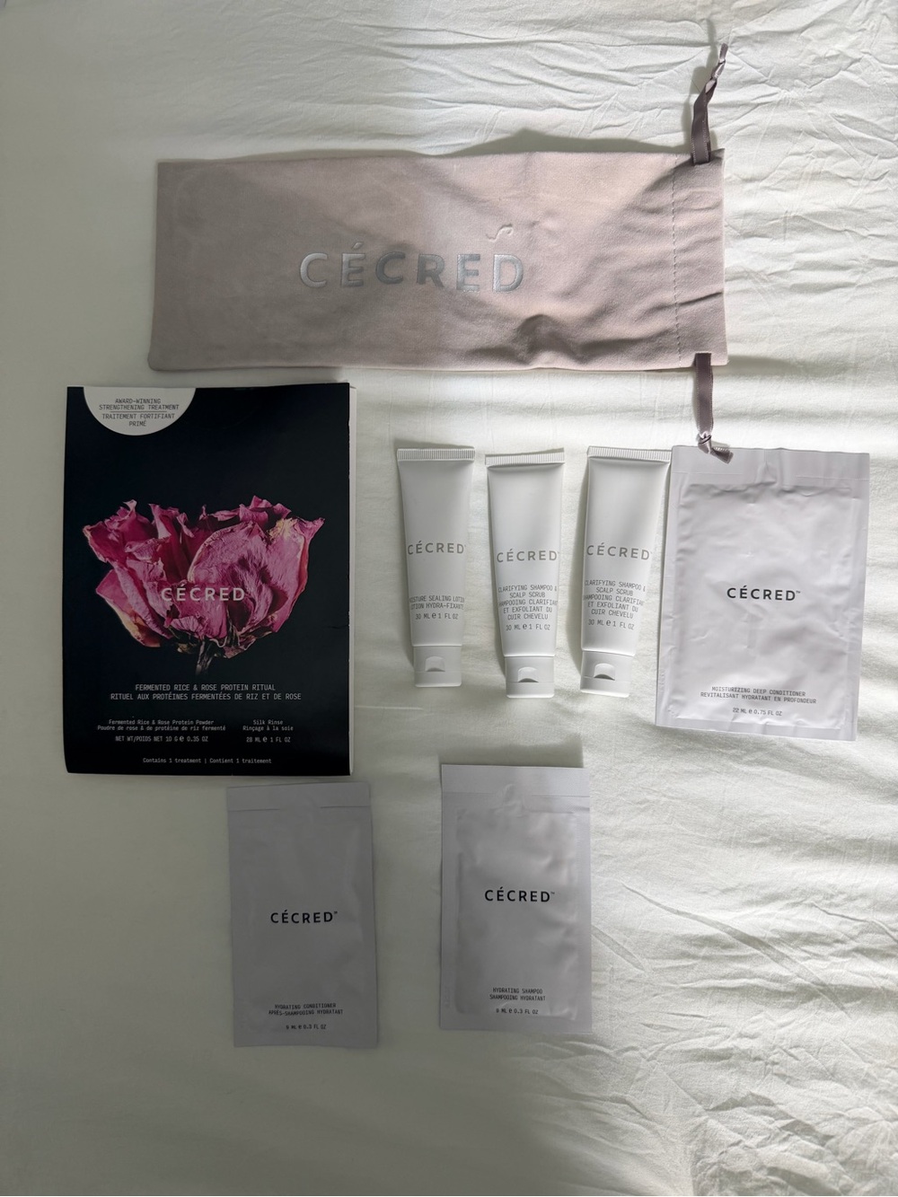 CÉCRED Haircare Travel & Treatment Bundle 7 Products